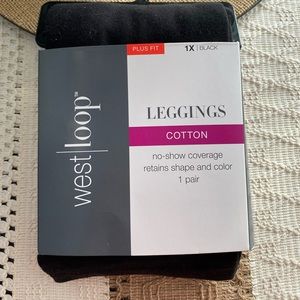 Black Leggings, Size 1X (16-18)